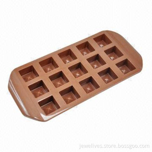 15 cavity square silicone chocolate molds